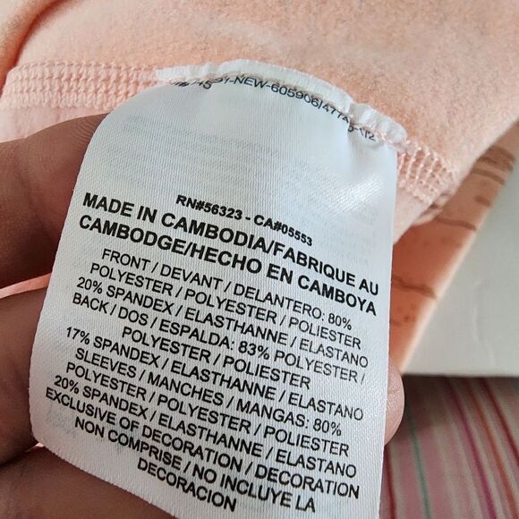 Nike Pro Sweatshirt Womens Size XS Activewear Dri-Fit Mock Neck Coral - Picture 6 of 8